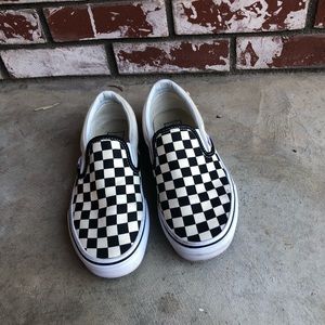 Black and White checkered vans